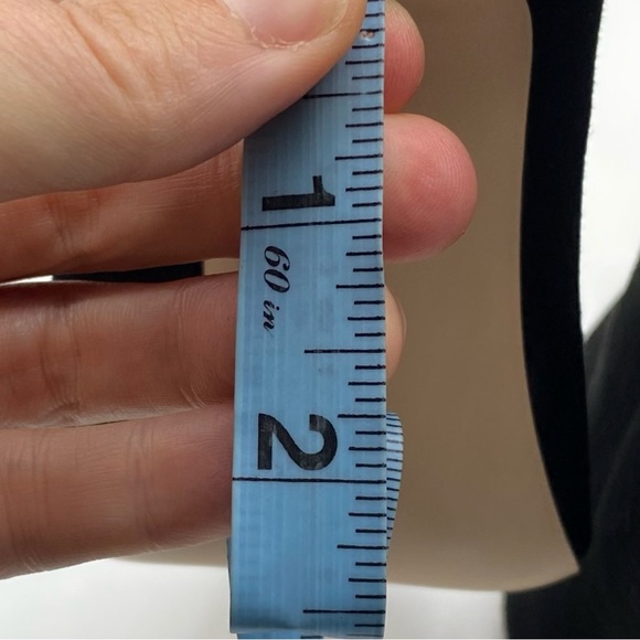 Good American Bootie Scandal Black Suede Leather Lace Up Heeled Ankle Size 7 - Picture 8 of 10